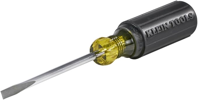 Klein Tools 605-4B Wire Bending Cabinet Tip Screwdriver 4-Inch, Made in USA
