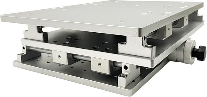 INTBUYING 2 Axis Moving Table for Laser Marking Engraving Machine Portable XY-Axis Moving Workbench 300 * 220 Two-dimensional Marking Machine Table