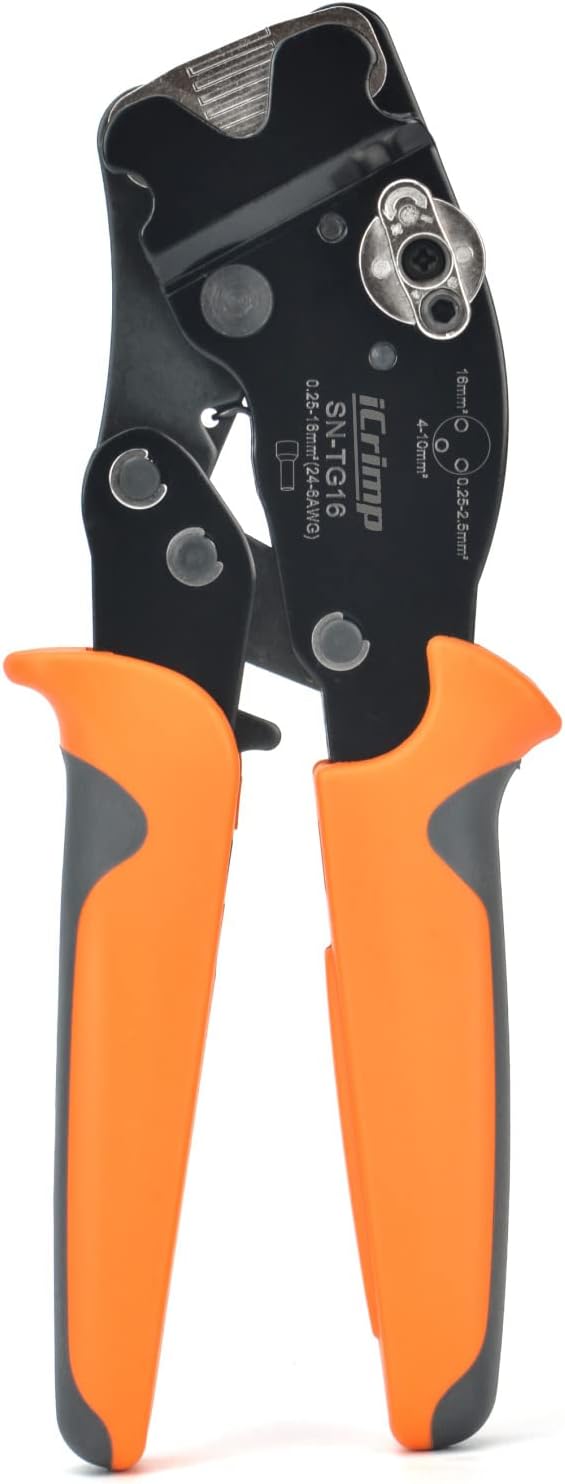 iCrimp Square Ratchet Crimper for End Sleeves and Ferrules AWG 24-6
