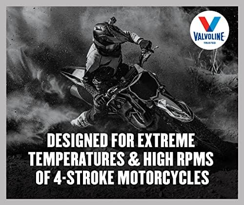 Valvoline Motor Oil, 10W-40, 1 QT Pack of 2 | Full Synthetic | 4-Stroke Motorcycle