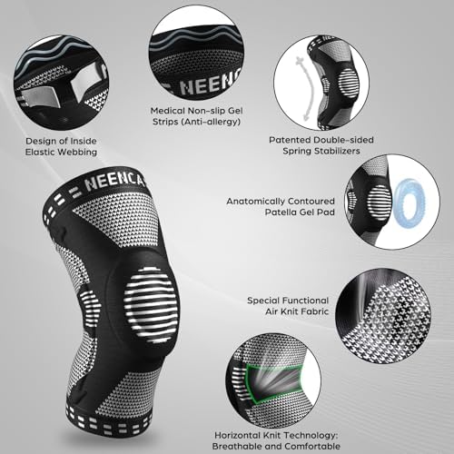 NEENCA Professional Knee Brace, Medical Knee Support for Women & Men Relief