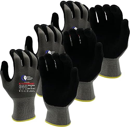Quest Cut Resistant Work Gloves, ANSI A1, Medium, Pack of 3