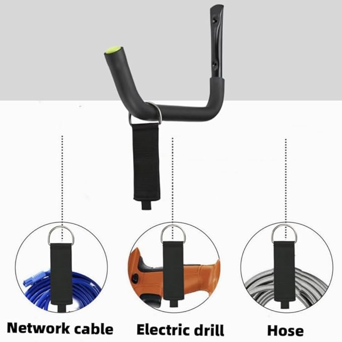 Aweilan Garage Storage Heavy Duty Hooks, 15Inch Jumbo Arm Kayak Rack, Heavy Duty Wall Hooks for Canoe, Ladder, Bicycle, Folding Chairs, Surfboard, Snowboard, Hose and Tools (4 Pack)