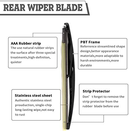 Rear Wiper Arm Blade for GMC Acadia 2007-2012,Saturn Outlook 07-2010