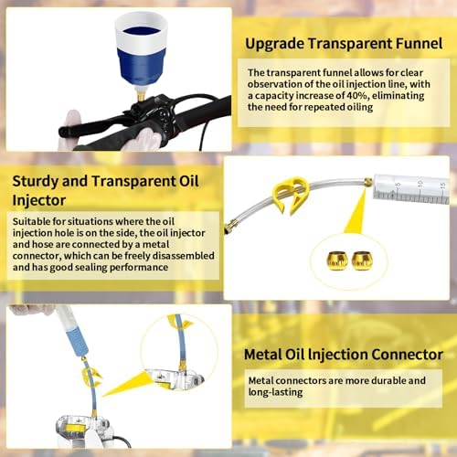 Brake Bleed Kit for MAGURA Hydraulic Disc Brakes, Bicycle Hydraulic Brake Bleed Kit with 180 ML Mineral Oil Brake Fluid