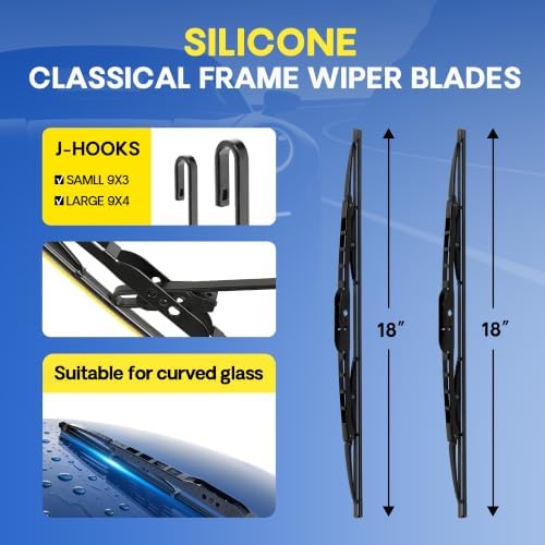 5 PLUS® 18"+18" Silicone Wiper Blades Fits Ford Ranger 2000-2011