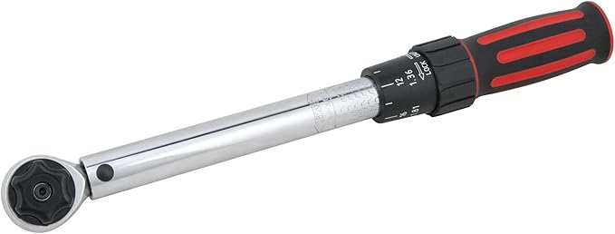 Performance Tool M196 1/4-Inch Drive Torque Wrench 250 inch/lb. - Dual Scale, Audible Click, Precision Ratchet