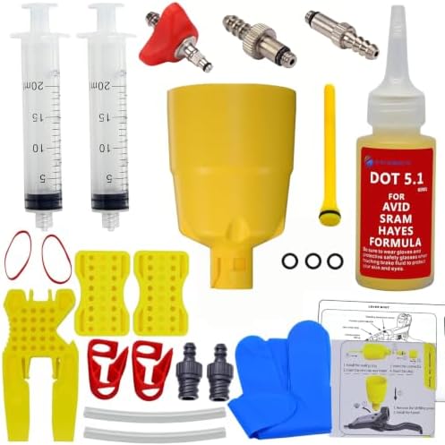 CYCOBYCO Brake Bleed Kit for SRAM AVID Hays Formula with 60ml DOT Oil Fluid