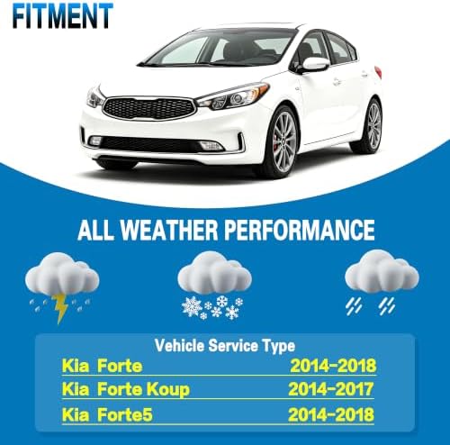 GSPSCN Windshield Wiper Blades for Kia Forte,Forte5,Forte Koup 2014-2018