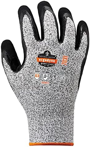 Nitrile Coated Work Gloves, Cut Resistant Level A3, Grip For Wet or Dry Enviroments, Ergodyne ProFlex