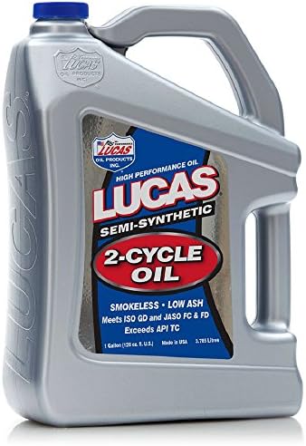 Lucas Oil 10115 Semi-Synthetic 2-Cycle Motor Oil - 1 Gallon (Pack of 4)