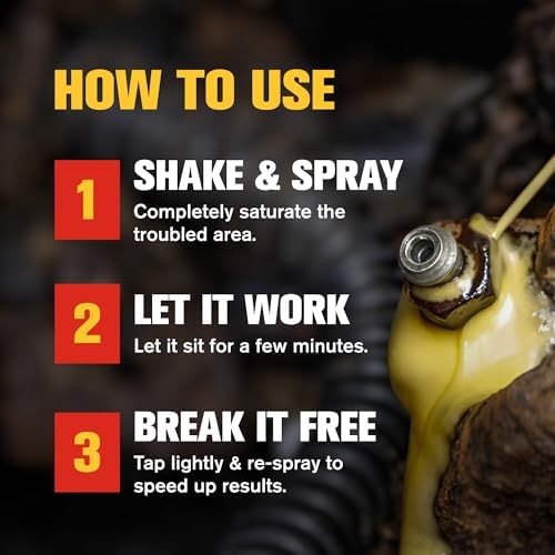 PB Blaster Penetrating Oil Spray, 13.2 oz Aerosol Cans (12-Pack) – Rust Remover & Bolt Loosener for Stuck Nuts, Bolts & Rusted Parts – Penetrating Catalyst for Automotive & Mechanical Use