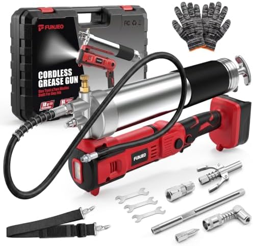 Cordless Grease Gun Compatible with Mil-wau-kee18V Battery, 2-in-1 Design