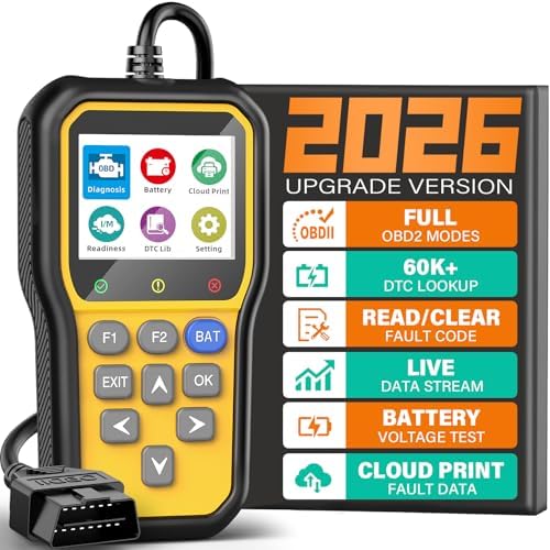 BluSon YM319 OBD2 Scanner Diagnostic Tool with Battery Tester, Scan Tool