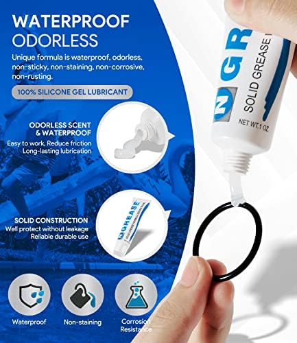 Replacement for Hayward SPX0327 2 Ounce Waterproof Pool Lube for Swimming Pool Metal Parts O-Ring Gasket Silicone Lubricant, Plumbers Grease 2 oz Tube Lubricant (Limited Edition)