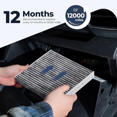 Kootek Cabin Air Filter with Activated Carbon, Fits CP285, CF10285