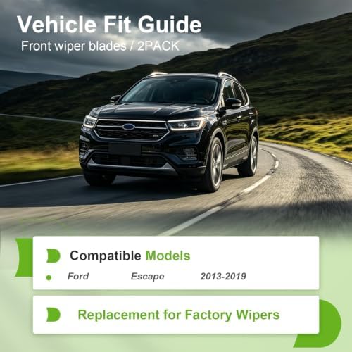 PARRATI® 28'' + 28'' Windshield Wiper Blades for 2013-2019 Ford Escape