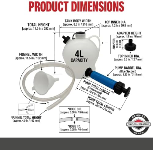 Briggs & Stratton 5431K Oil Extractor - 4L
