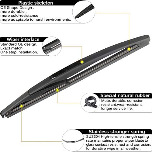 Rear Wiper Arm Blade Replacement for GMC Acadia,Saturn Outlook 2007-2012