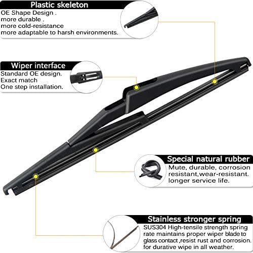 Rear Wiper Arm Blade Replacement for Jeep Renegade 2015–2021