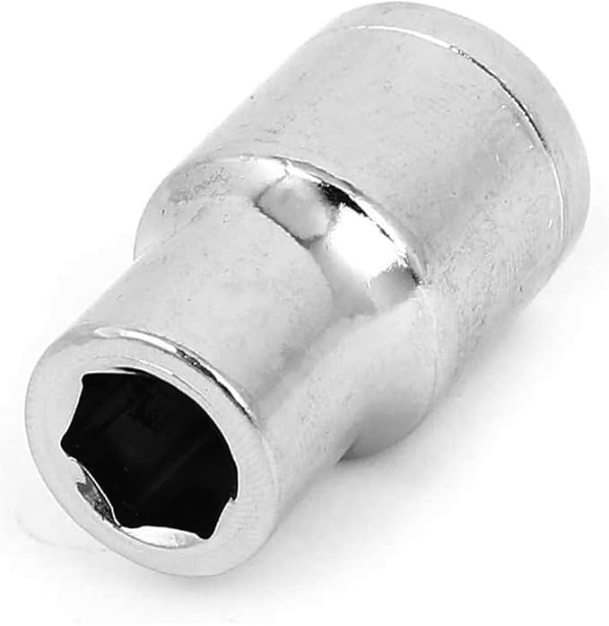 Utoolmart Shallow Socket, 1/2-inch Drive 6-Point 10mm Metric Socket, Chrome Vanadium Steel Chrome Finish, for General Repairs