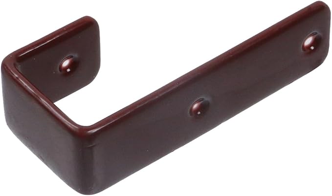 Coshar 2Pcs Stainless Steel J Hooks Coffee Color 1 Inch Heavy Duty Hook Bracket for Bed Decor, Garage Storage, Cable Tool Organization - Coffee Color 1 Inch