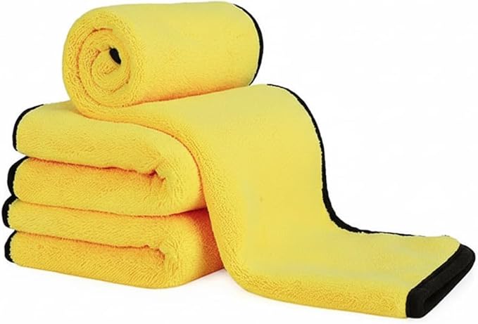 Premium Microfiber Car Towels — 800 GSM, Dual-Sided, 16” x 16”, 3-Pack