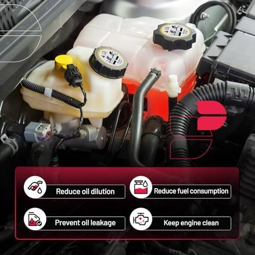 BDFHYK Coolant Reservoir Expansion Tank with Cap for Jeep Liberty 2002-2007 3.7L V6, Pressurized Radiator Overflow Tank, Replaces 603-319 52079848AA 52079788AD 52079788AE