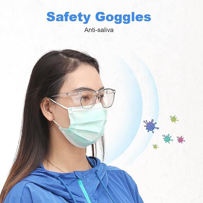 Safety Glasses Goggles for Women Girls Anti Fog Protective Eyewear Glasses