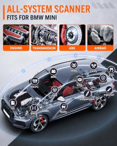 ANCEL BM500 OBD2 Scanner for BMW & MINI, Battery Registration