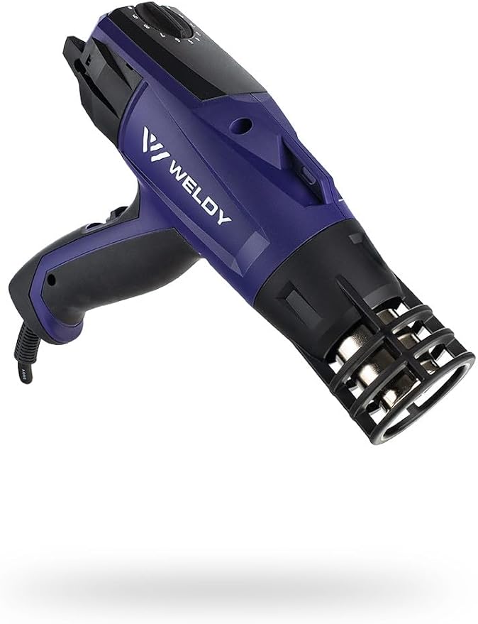 WELDY - HG 330-S Heat Gun - Car Wrap Kit - Light Weight- High Performance - Nozzle Heat Protection Device - 16 Ft Cord - Air Intake Guards - Adjustable Heat Dial