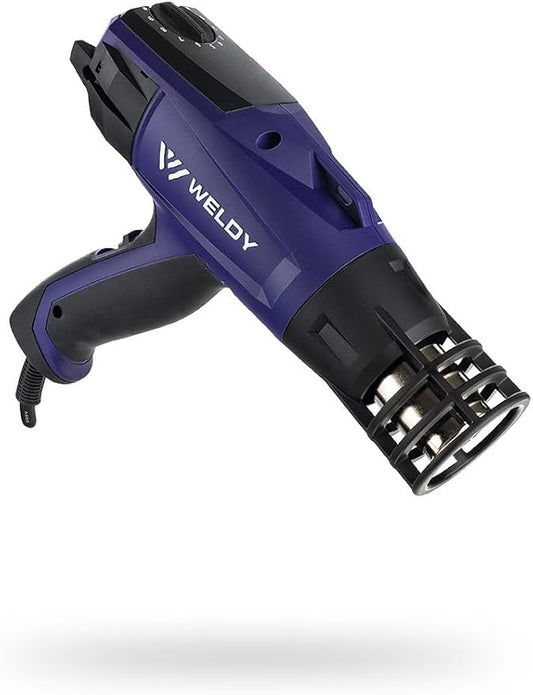 WELDY - HG 330-S Heat Gun - Car Wrap Kit - Light Weight- High Performance - Nozzle Heat Protection Device - 16 Ft Cord - Air Intake Guards - Adjustable Heat Dial