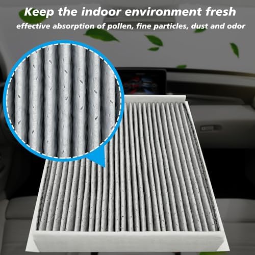 Capume 2PCS Cabin Engine Air Filter Kit JMFL3 JM7C39 Fits for 2015-2025 2026 F-150 F150, 2018-2024 Expedition, 2018-2024 Navigator, Replacement for CF12150, CA10262, FL3Z19N619A, 7C3Z9601A