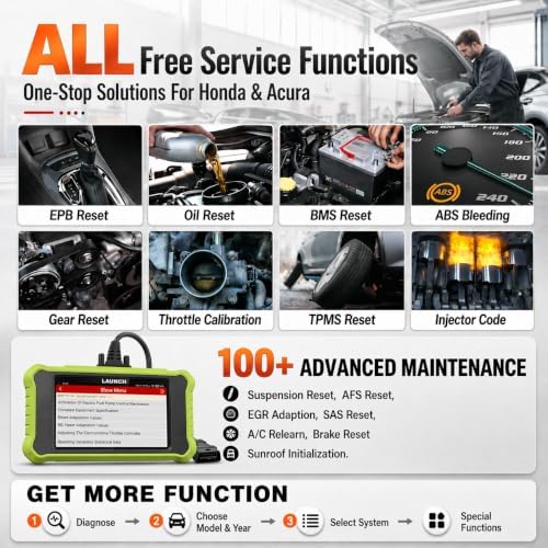 LAUNCH Creader Elite X500 for Honda OBD2 Scanner Bi-Directional Scan Tool