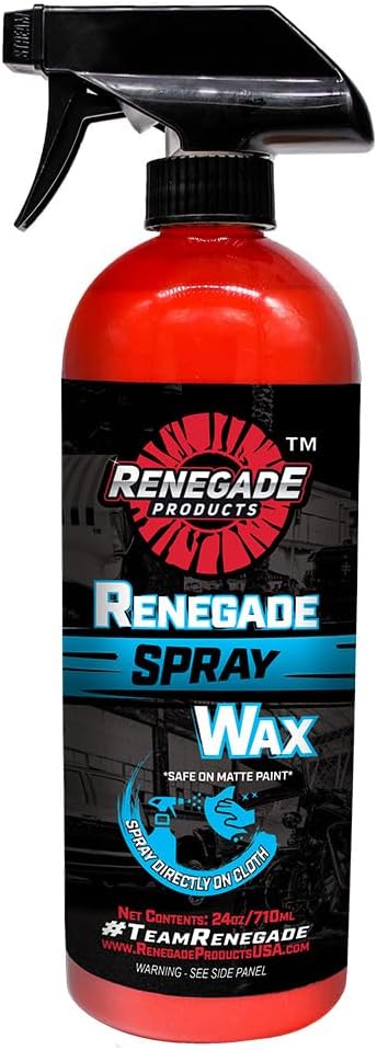 Renegade Products Rebel Spray Wax for Paint Protection and Shine On The Go USA (24 OZ)