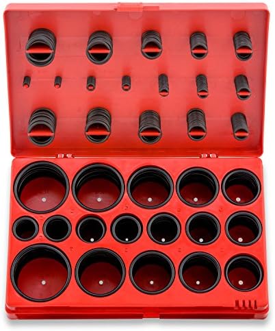 NEIKO 50444A Rubber O-Ring Assortment Kit, Buna-N Gasket Sealing Rings and Replacement O-Rings, 32 Metric Sizes, 419-Piece Kit