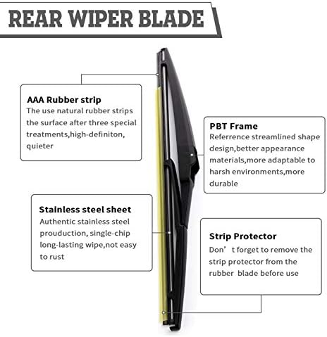 Rear Wiper Arm Blade for Dodge Durango 2011-2025,Toyota RAV4 19-23