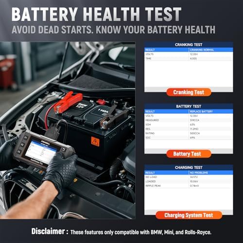 FOXWELL NT510 Pro fit for BMW, 2-in-1 Scan Tool & 12V Battery Tester