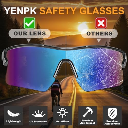 Safety Glasses for Men, Anti Scratch & UV Protection Work Glasses