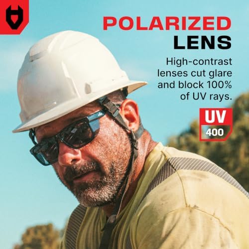 NoCry Polarized Sunglasses — Z87 Safety Glasses For Men With Side Shields