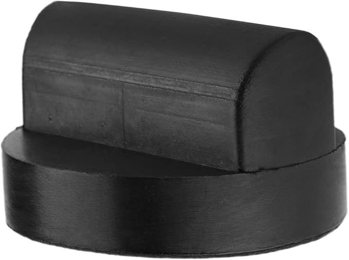 Qiilu Jack Pad Adapter Car Slotted Rubber Universal Floor Jack Pad Adapter Frame Rail Protector for RS