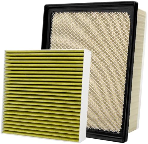 Capume 2PCS Cabin Engine Air Filter Kit Fits for 2014-2019 Tundra 4.6L,2014-2021 Tundra 5.7L,2014-2022 Sequoia 5.7L,Replacement for CA11895, CF10285,17801-0P100,87139-07020,JM285JMP100