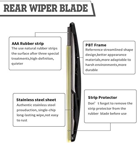 Rear Wiper Arm & Blade Kit for Dodge Magnum 2005-2009 Nitro 2007-2009