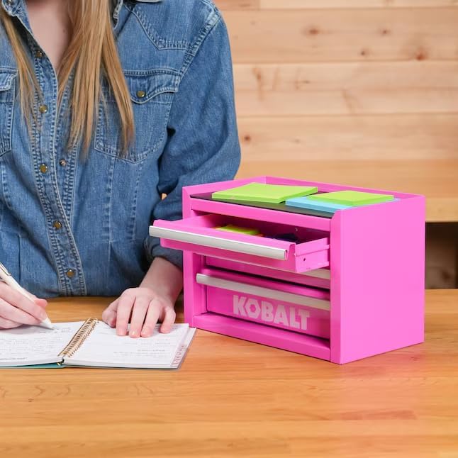 K.balt Mini Tool Boxes (Hot Pink, 3 Drawer)