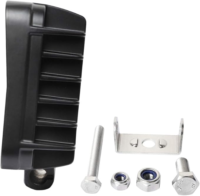 EXZEIT 6 Inch Led Work Light for Truck Tractor, 80W 6800Lumens Flood Light Off Road Light for Tractor SUV ATV, 12/24V