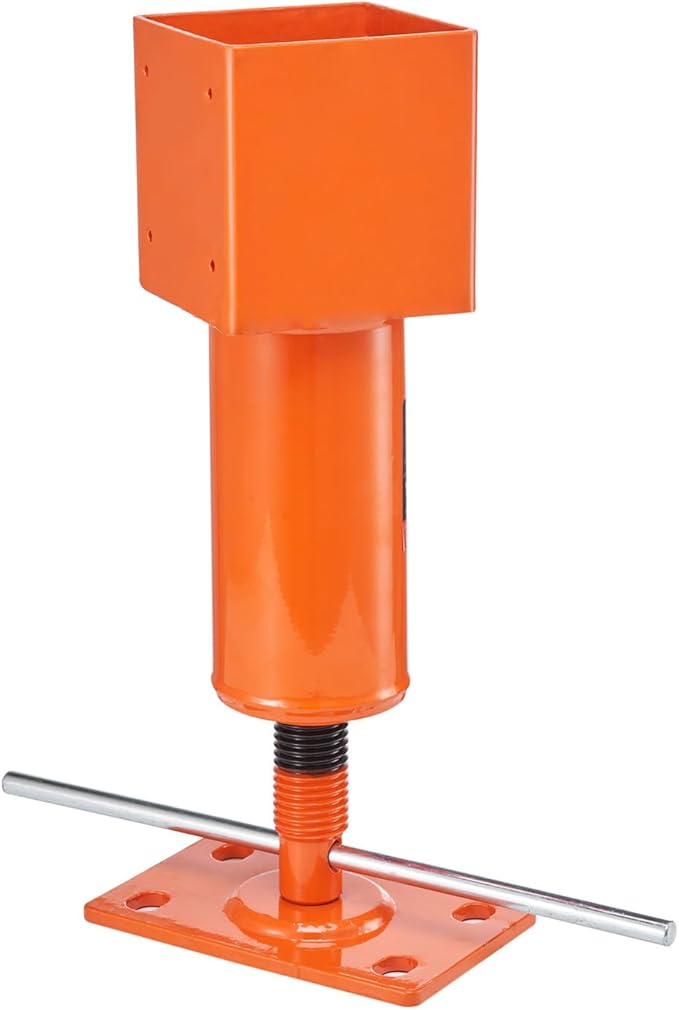 VEVOR Screw Jack Post, 13.2"-18.7" Height Range, 4" x 4" Adjustable Shore Jack, 24700 lbs Max Load Capacity, Temporary House Jack Pole for Leveling, Lifting Floor Crawlspace Basement Shore Beam