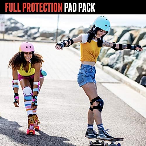 Triple Eight Saver Series 3-Pack Pad Set– Ideal for Skateboarding, In-line Skating, Roller Skating, and Biking