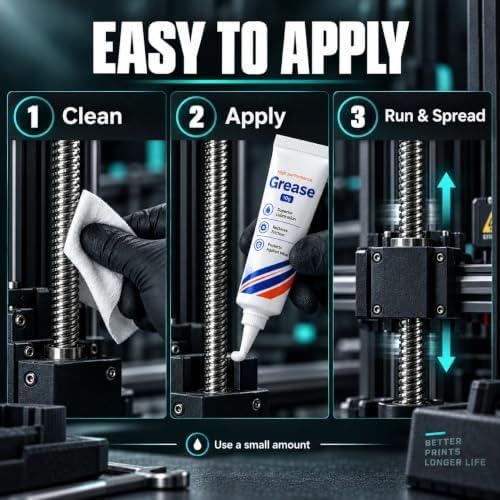 3D Printer Grease Lubricant for Lead Screw & Linear Rail 10g，6Pack