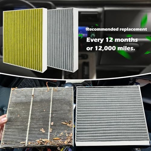 Cabin Air Filter JM542 Fits for 2021 2022 2023 2024 2025 Mustang Mach-E, 2021-2025 Bronco Sport, 2020-2025 Ford Escape, Explorer, Lincoln Aviator, Corsair, Fit for JX6Z19N619BA (1 PCS)