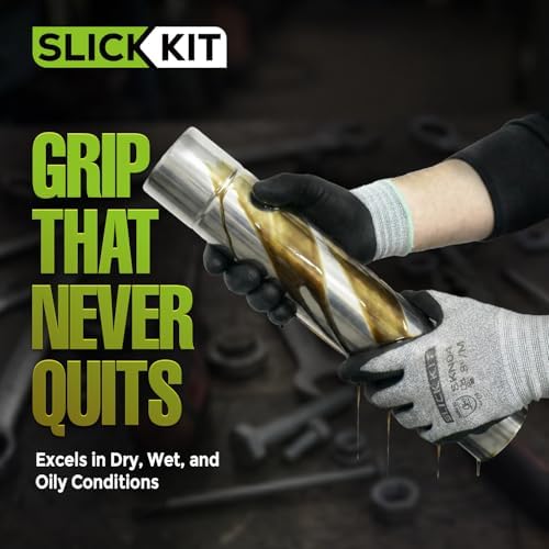 MicroFoam Nitrile Coated Work Gloves 6 Pairs, Superior Grip & Dexterity, Seamless Knit Liner, Breathable, Versatile